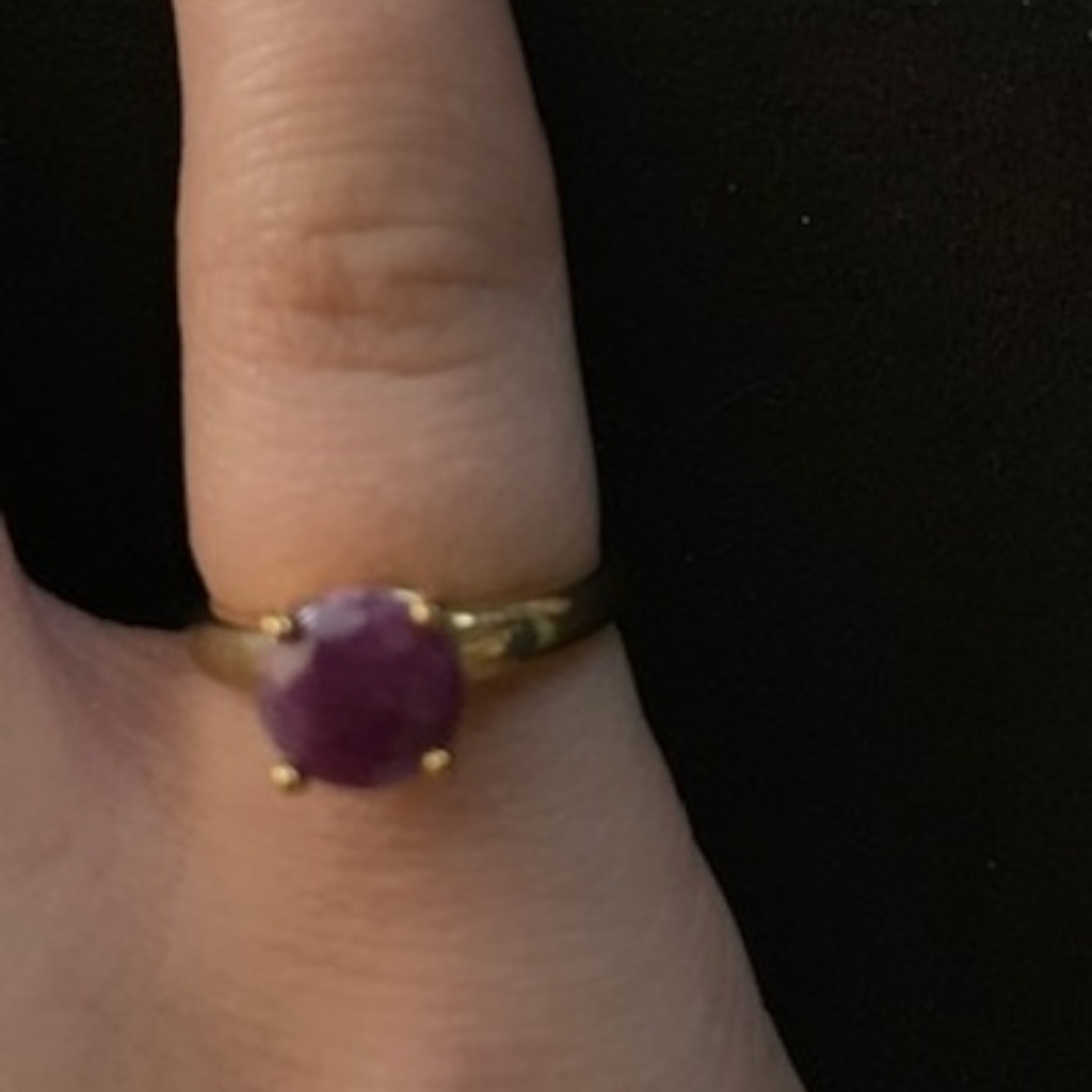 Ruby Birthstone Ring Size 5